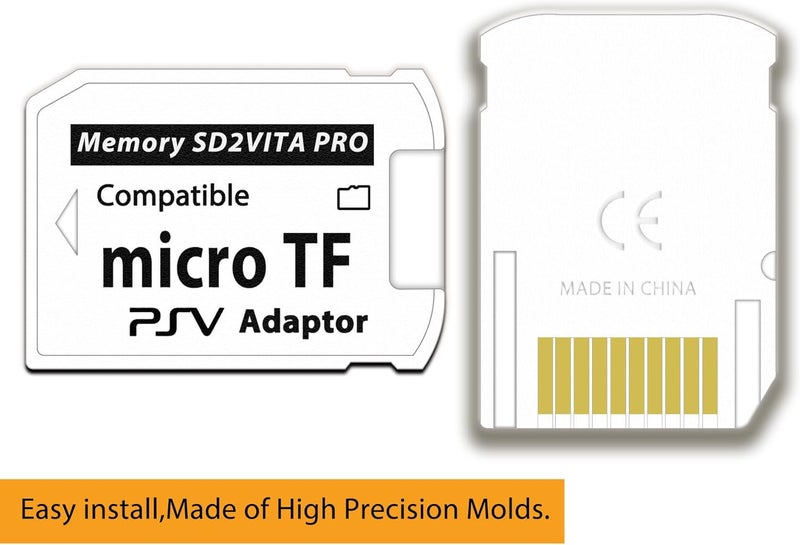 Sunloy SD2Vita 6.0 PS Vita Memory Card Adapter with 32GB Micro SD Card, High Speed microSDHC UHS-I Flash Memory Card with PSV Micro SD Card Adapter for PSV 1000/2000 PSTV FW 3.60 HENkaku Enso System - Image 4